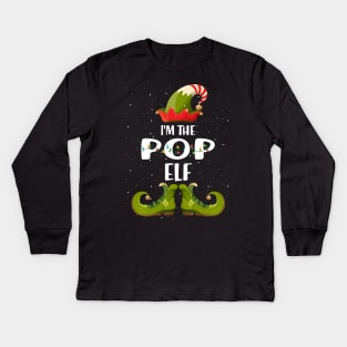 Im The Pop Elf Christmas Kids Long Sleeve T-Shirt